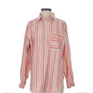 Maeve by Anthropologie Lida striped popover top